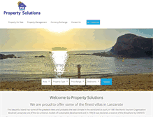 Tablet Screenshot of lanzarote-propertysolutions.com